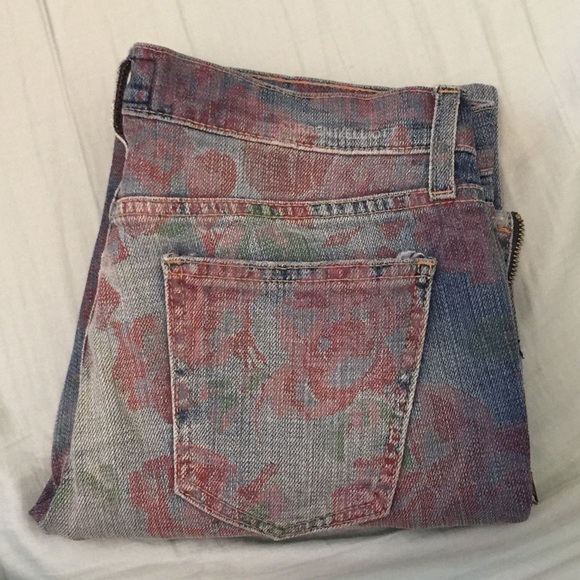 Current Elliott Zip Stiletto Red Rose Skinny  26 - Picture 2 of 4